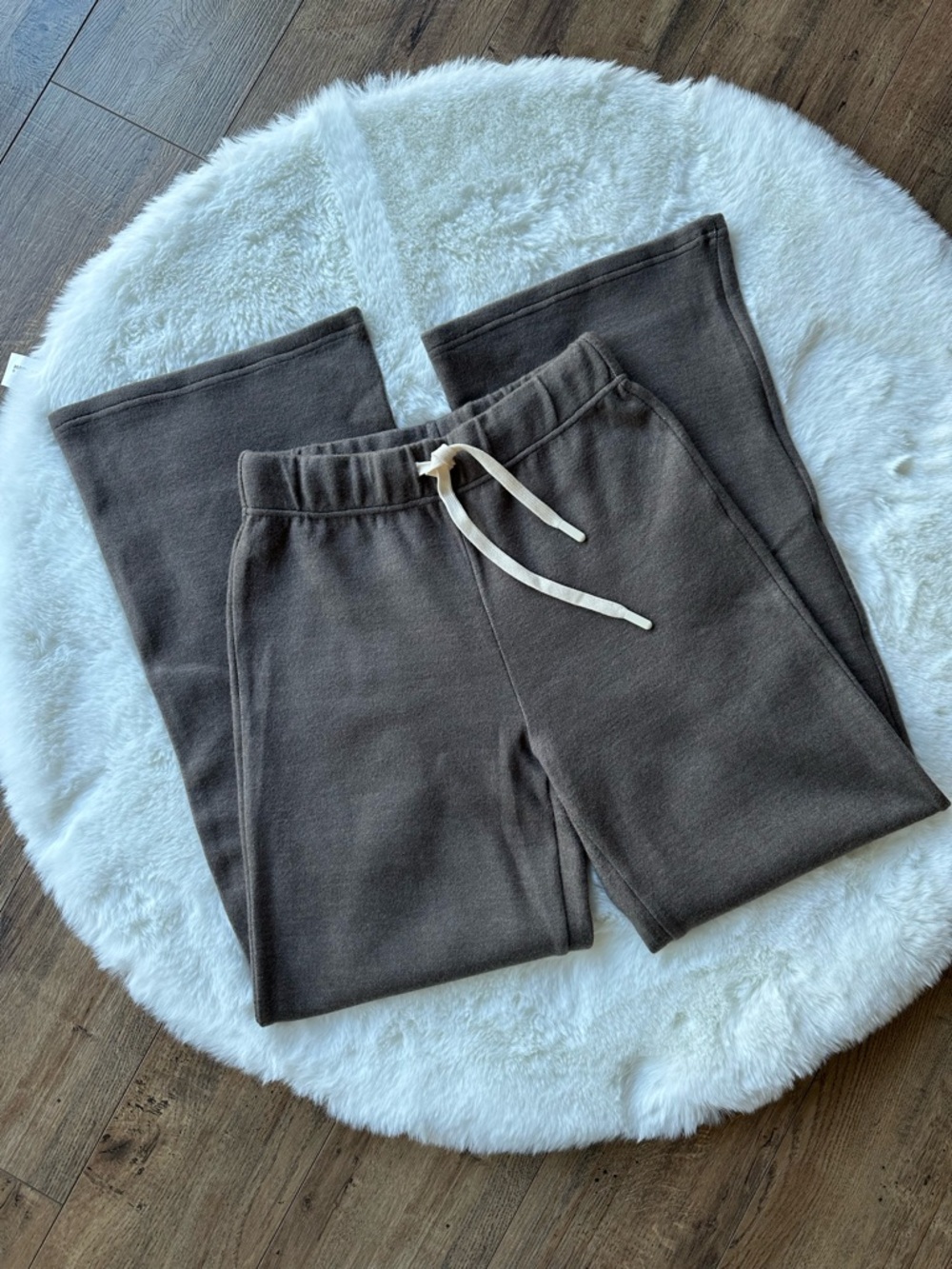 OGL Light Brown women’s Sweatpants Water Resistant Soft Thick - Small